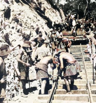 POW's working on the Death Railway during WW2 1943