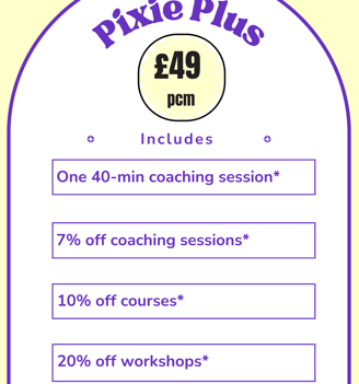 Membership package for Pixie Plus