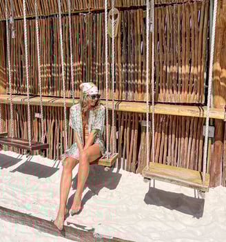 100% AUTHENTIC SILK BEACH KIMONO GREEN HOLIDAY COVER UP BIKINI