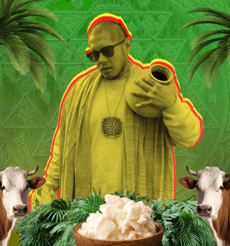 a poster for a concert with a man in a yellow jacket