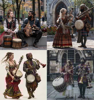 diverse musicians