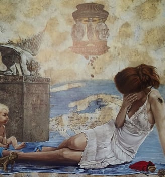 George Georgiou Art Family Horizontal Portrait