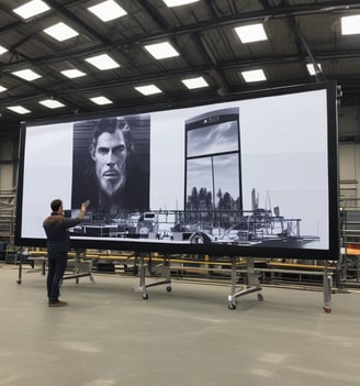 a man sitting at a keyboard in front of a microphone