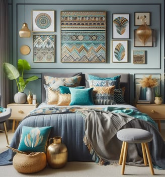 Boho Style Cushions Bedroom