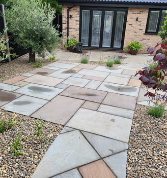 Finished garden project in hemsby