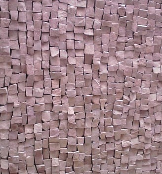Pedra Mosaico Português Vermelho