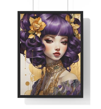 Hope Michaels Marionette Eliza1 Framed Canvas Art