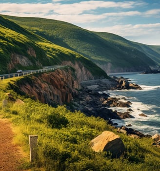 Cabot Trail in Nova Scotia, Maritimes, Canada