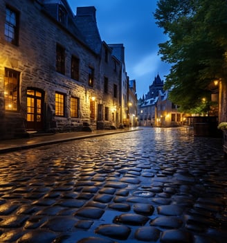 Old Quebec's cobblestone streets