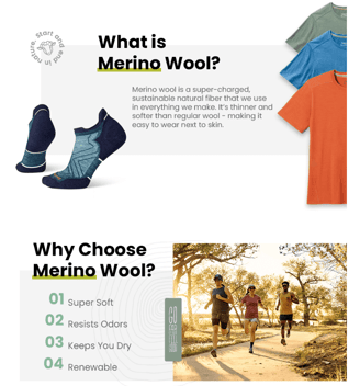 Hiker wearing Smartwool Classic Thermal Merino Base Layer, demonstrating a key component 