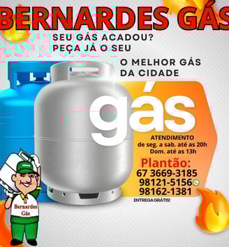 Bernardes Gás, revenda de gás em Paranaíba Vitrine