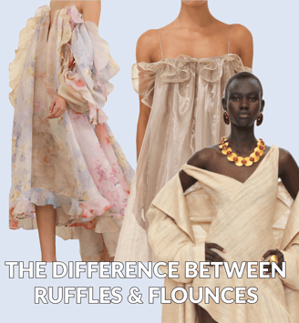 difference between ruffles and flounces