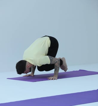 image of a person doing yoga in hathavidya traditional school of yoga