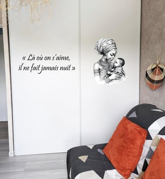Décoration porte de placard