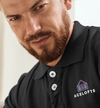 AceLofts Branding on t-shirt