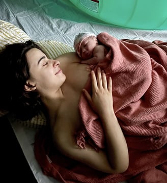 mother and a newborn
