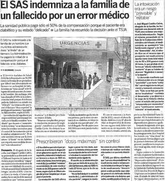 negligencia médica diabetes- dosis excesiva de medicamento