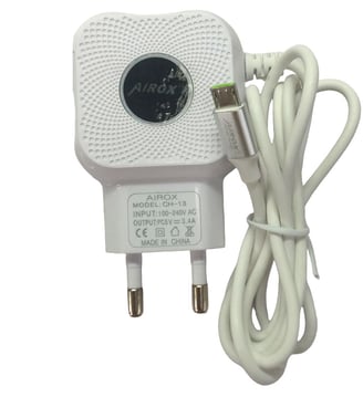 Airox CH 13 Mobile Charger Smart Dual USB Mobile Charger – Adaptive Charging with 3.4A Output