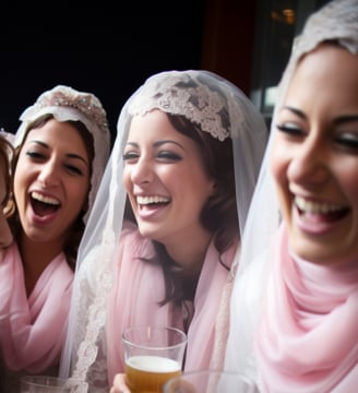 a bachelorette party being held in a Holiday Club Spa Hotel