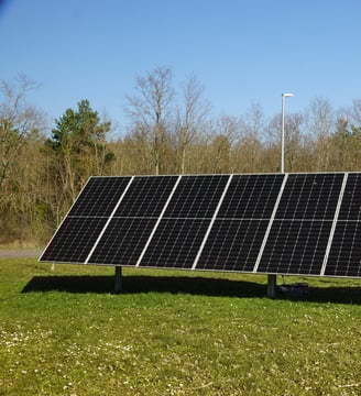 Modules sur tracker solaire