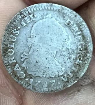 1787 spanish Real coin 