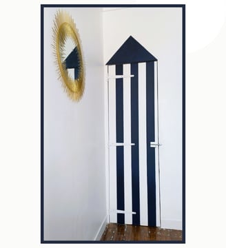 porte placard diy bois cabine de plage chambre enfant ado