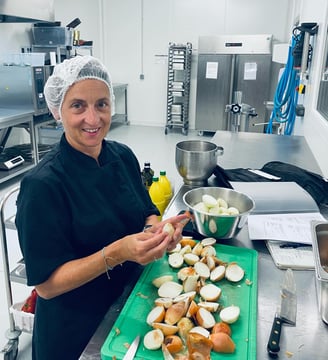 Ingrid Saury au laboratoire