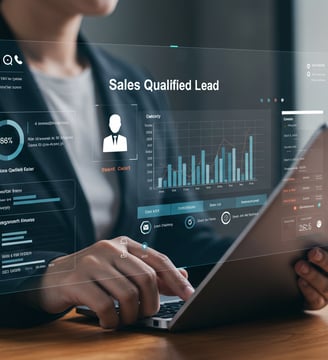 Image of a sales qualified lead screen