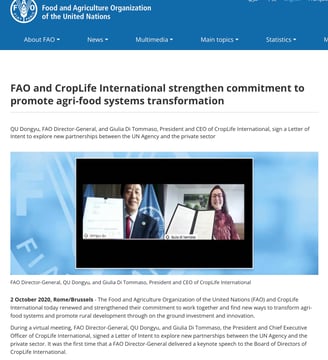PESTICIDES LOBBYING IPBES FAO ONU