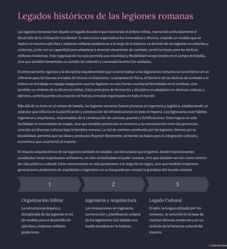 LEGADO HISTORIA DE LAS LEGIONES ROMANAS