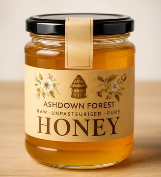 Jar of Ashdown Forest Spring Harvest Honey