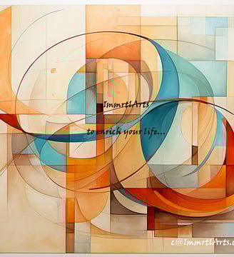 ImmrtlArts : curves#13 an abstract painting