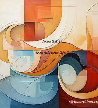 ImmrtlArts : curves#17 abstract painting