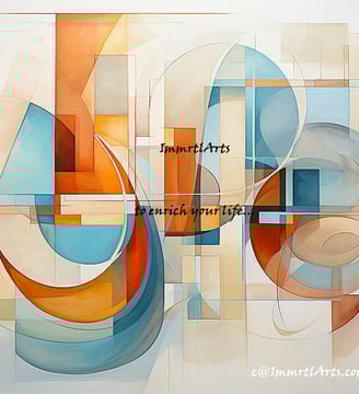 ImmrtlArts: Curves#2 Abstract painting