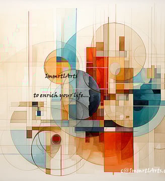 ImmrtlArts : #7 Serene Relations abstract painting