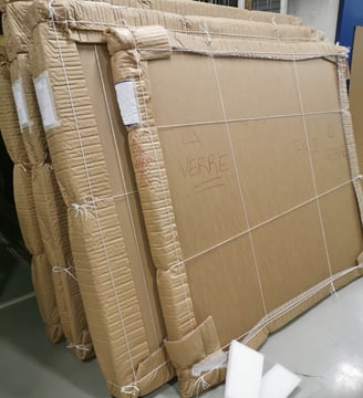 oeuvre protégée par tamponnage sur mesure signé Well Art Transport
