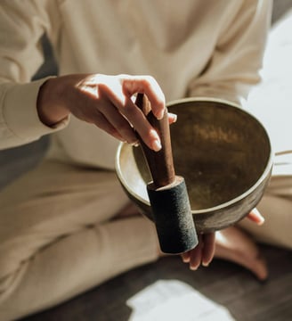 cuenco de sonoterapia de reiki