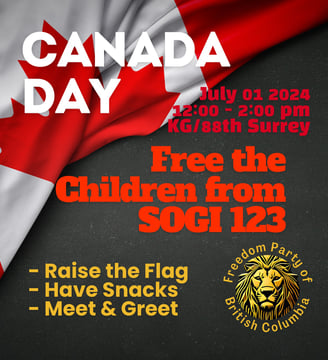 Canada day Free the Children from SOGI 123
