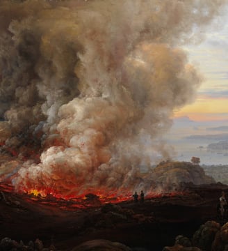 An Eruption of Vesuvius by Johan Christian Dahl