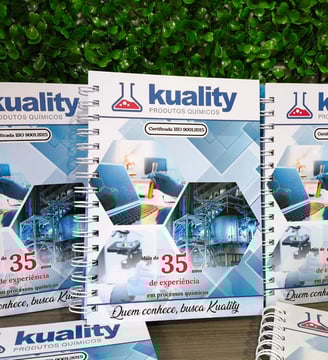 Caderno personalizado com logo