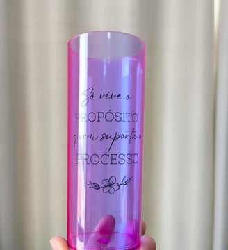 copo acrílico long drink brinde logo