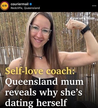 News Article in the Couriermail featuring Patricia Peters as the Self-love Coach