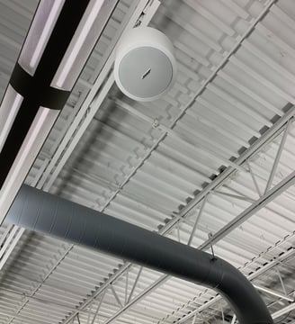 Pendant speaker installation 