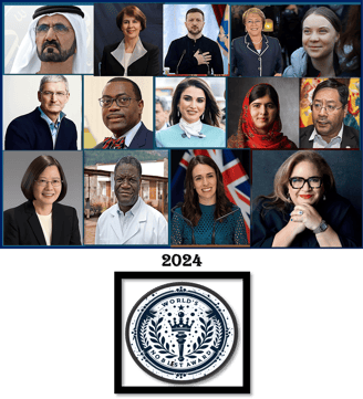 World's 14 Noblest Changemakers of 2024, from Malama Youfsafzai to Tim Cook.