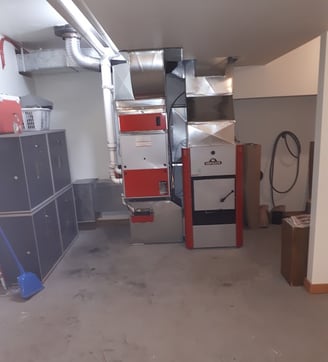 Completed Napoleon furnace installation by Bystrom Industries in Kamloops Business
