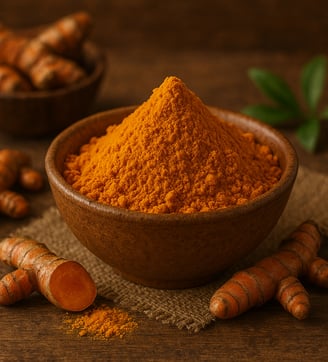 a bowl of turmeric