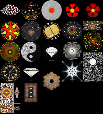 Jay Horan Celestial Retro Mosaic Tribal Grains Handcraft Collection