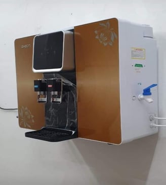 a hot cold normal water dispenser with a water purifier