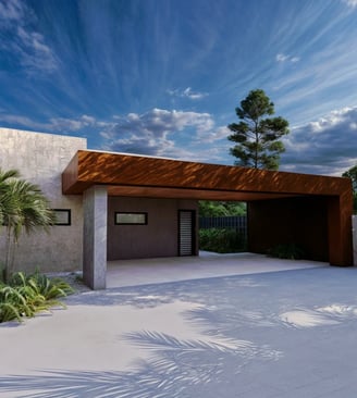 Projeto residencial moderno em Monte Mor - Aborin Arquitetura