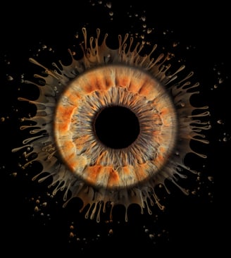 iris foto, Einzeliris, Auge, Macroaufnahme
